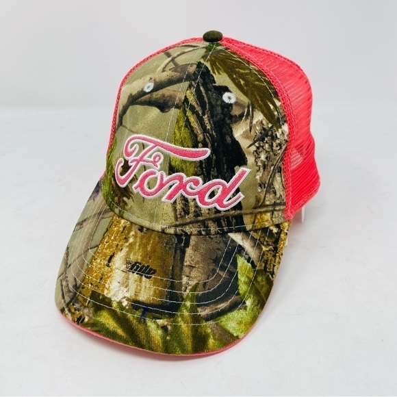 Ford Truck Camo Strap Back Hunting Baseball Hat OS - Picture 1 of 7
